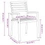 Conjunto de Comedor de Jardín de 5 Piezas de Madera Maciza de Acacia y Metal | Foro24.es | Tu tienda online para hogar, jardín y más Foro24.es
