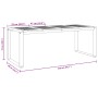Conjunto de Comedor de Jardín de 7 Piezas de Madera Maciza de Acacia y Metal de , Mesas de jardín - Ref: Foro24-3284389, Prec...