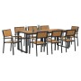 Juego de Comedor de 5 Piezas de Madera Sólida de Acacia y Metal de , Mesas de jardín - Ref: Foro24-3284390, Precio: 901,24 €,...