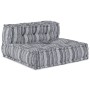 Sofá modular tipo puff de 4 plazas convertible tela gris claro | Foro24.es | Tu tienda online para hogar, jardín y más Foro24.es