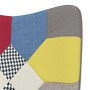 Silla de relax con taburete tela patchwork en Sillones | Comprar online en Foru.es