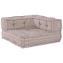 Sofá modular tipo puff 2 plazas convertible tela marrón claro | Foro24.es | Tu tienda online para hogar, jardín y más Foro24.es