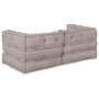 Sofá modular tipo puff 2 plazas convertible tela marrón claro | Foro24.es | Tu tienda online para hogar, jardín y más Foro24.es
