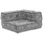 Sofá modular tipo puff 3 plazas convertible tela gris claro | Foro24.es | Tu tienda online para hogar, jardín y más Foro24.es