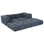 Sofá modular tipo puff 2 plazas convertible tela índigo | Foro24.es | Tu tienda online para hogar, jardín y más Foro24.es