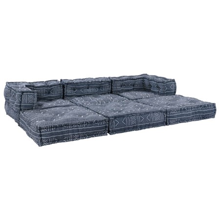 Sofá modular tipo puff 3 plazas convertible tela índigo | Foro24.es | Tu tienda online para hogar, jardín y más Foro24.es