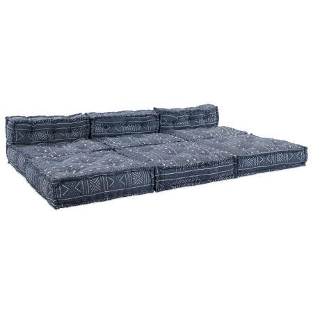 Sofá modular tipo puff 4 plazas convertible tela índigo de , Cojines para sillas y sofás - Ref: Foro24-3315114, Precio: 496,7...