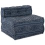 Sofá modular tipo puff 4 plazas convertible tela índigo de , Cojines para sillas y sofás - Ref: Foro24-3315114, Precio: 496,7...