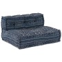 Sofá modular tipo puff 4 plazas convertible tela índigo de , Cojines para sillas y sofás - Ref: Foro24-3315114, Precio: 496,7...