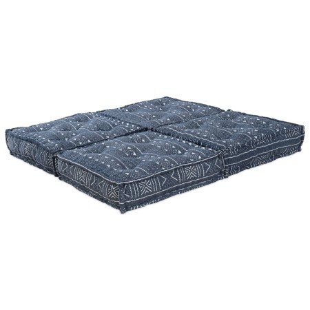 Sofá modular tipo puff 2 plazas convertible tela índigo | Foro24.es | Tu tienda online para hogar, jardín y más Foro24.es
