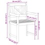 Sillas de Jardín  6 pcs 56x55.5x90 cm Madera Sólida Acacia, Sillas de Jardín  2 pcs 56x56x90 cm Madera Sólida Acacia | Foro24.es | Tu tienda online para hogar, jardín y más Foro24.es