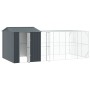Aviario con extensión acero gris antracita 310x619x247 cm de , Pies y jaulas para pájaros - Ref: Foro24-3325166, Precio: 1,00...