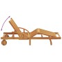 Tumbonas 2 pcs con cojines y ruedas Madera Acacia Sólida Taupe,  Tumbona plegable con ruedas y cojín Madera Acacia Sólida Taupe | Foro24.es | Tu tienda online para hogar, jardín y más Foro24.es