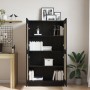 Gabinetes de librería 2 pcs Negro Roble 165x30,5x150 cm Madera de , Librerías y estanterías - Ref: Foro24-3329275, Precio: 11...