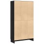 Gabinetes de librería 2 pcs Negro Roble 165x30,5x150 cm Madera de , Librerías y estanterías - Ref: Foro24-3329275, Precio: 11...