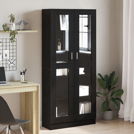 Estanterías 2 uds madera ingeniería roble negro 82,5x30,5x185cm de , Librerías y estanterías - Ref: Foro24-3329277, Precio: 1...