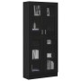 Estanterías 2 uds madera ingeniería roble negro 82,5x30,5x185cm de , Librerías y estanterías - Ref: Foro24-3329277, Precio: 1...