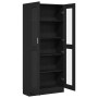 Estanterías 2 uds madera ingeniería roble negro 82,5x30,5x185cm de , Librerías y estanterías - Ref: Foro24-3329277, Precio: 1...
