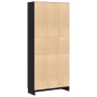 Estanterías 2 uds madera ingeniería roble negro 82,5x30,5x185cm de , Librerías y estanterías - Ref: Foro24-3329277, Precio: 1...