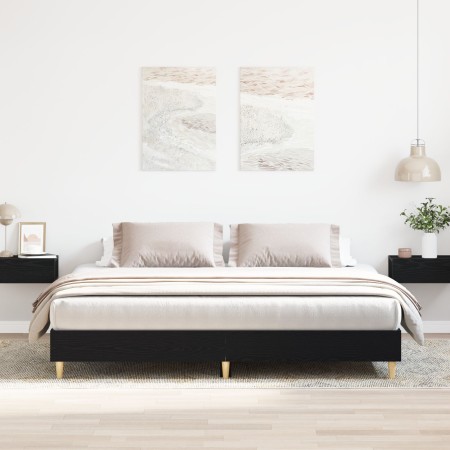Estructura de Cama Roble Negro 200x200 cm Madera de Ingeniería | Foro24.es | Tu tienda online para hogar, jardín y más Foro24.es