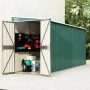 Cobertizo jardín pared acero galvanizado verde 118x382x178 cm de vidaXL, Cobertizos - Ref: Foro24-316229, Precio: 263,13 €, D...