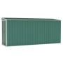 Cobertizo jardín pared acero galvanizado verde 118x382x178 cm de vidaXL, Cobertizos - Ref: Foro24-316229, Precio: 263,13 €, D...