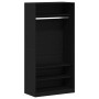 Armario Negro Roble 100x50x200 cm de Madera de , Armarios roperos - Ref: Foro24-3329297, Precio: 176,20 €, Descuento: %