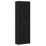 Gabinete de oficina Negro Roble 60x32x190 cm Madera de , Armarios archivadores - Ref: Foro24-3329298, Precio: 134,56 €, Descu...