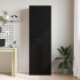 Gabinete de oficina Negro Roble 60x32x190 cm Madera de , Armarios archivadores - Ref: Foro24-3329298, Precio: 134,56 €, Descu...