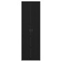 Gabinete de oficina Negro Roble 60x32x190 cm Madera de , Armarios archivadores - Ref: Foro24-3329298, Precio: 134,56 €, Descu...