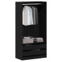 Armario Negro Roble 100x50x200 cm en Madera de , Armarios roperos - Ref: Foro24-3329299, Precio: 202,42 €, Descuento: %