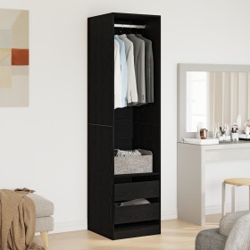 Comprar Armario Negro Roble 50x50x200 cm Madera