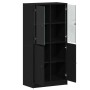 Aparador con puertas madera ingeniería roble negro 68x37x142 cm | Foro24.es | Tu tienda online para hogar, jardín y más Foro24.es
