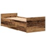 Cama sin colchón madera de ingeniería envejecida 75x190 cm | Foro24.es | Tu tienda online para hogar, jardín y más Foro24.es