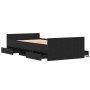 Cama sin colchón madera de ingeniería roble negro 90x190 cm | Foro24.es | Tu tienda online para hogar, jardín y más Foro24.es