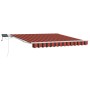 Toldo retráctil manual con LED Naranja y Marrón 300x250 cm | Foro24.es | Tu tienda online para hogar, jardín y más Foro24.es