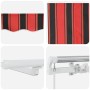 Toldo retráctil manual con LED Naranja y Marrón 300x250 cm | Foro24.es | Tu tienda online para hogar, jardín y más Foro24.es