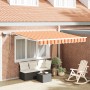 Toldo retráctil manual con LED amarillo y naranja 300x250 cm | Foro24.es | Tu tienda online para hogar, jardín y más Foro24.es