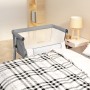 Cuna con colchón tela de lino gris claro de vidaXL, Cunas y camas para niños - Ref: Foro24-10295, Precio: 113,05 €, Descuento: %