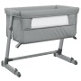 Cuna con colchón tela de lino gris claro de vidaXL, Cunas y camas para niños - Ref: Foro24-10295, Precio: 113,05 €, Descuento: %
