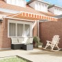 Toldo retráctil automático amarillo y naranja 300x250 cm | Foro24.es | Tu tienda online para hogar, jardín y más Foro24.es