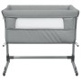 Cuna con colchón tela de lino gris claro de vidaXL, Cunas y camas para niños - Ref: Foro24-10295, Precio: 113,05 €, Descuento: %