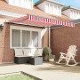 Toldo Retráctil Manual Rojo y Blanco 300x250 cm de , Toldos - Ref: Foro24-3329983, Precio: 273,92 €, Descuento: %