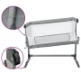 Cuna con colchón tela de lino gris claro de vidaXL, Cunas y camas para niños - Ref: Foro24-10295, Precio: 113,05 €, Descuento: %