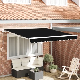 Comprar Toldo Retráctil Manual Negro 300x250 cm