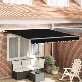 Comprar Toldo Retráctil Manual Negro 300x250 cm