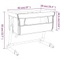 Cuna con colchón tela de lino gris claro de vidaXL, Cunas y camas para niños - Ref: Foro24-10295, Precio: 113,05 €, Descuento: %