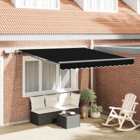 Comprar Toldo Retráctil Manual con LED Negro