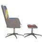 Silla de relax con taburete tela patchwork en Sillones | Comprar online en Foru.es
