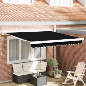 Comprar Toldo Retráctil Manual Negro 300x250 cm